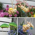 thumbnail image 4 of Broccoli Parachute Rabbit Ornament, Resin Craft, Unique Gift, Home Decor, Office Wall, Garden Path, Durable Material, Spring Theme, Small Size, Farmhouse Style, Wall Accent, Seasonal Decor, Country, 4 of 9