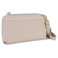 thumbnail image 3 of Julia Buxton Women's Pebble Vegan Leather RFID Ultimate Double Zip Organizer, White Pepper, 3 of 8