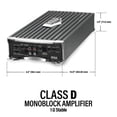 thumbnail image 6 of BOSS Audio Systems AR4000D Monoblock Amplifier - 4000 Watt Amp, Class D Car Audio Amp, 1 Ohm Stable, Mosfet Power Supply, 6 of 15