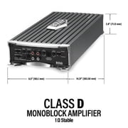 BOSS Audio Systems AR4000D Monoblock Amplifier - 4000 Watt Amp, Class D Car Audio Amp, 1 Ohm Stable, Mosfet Power Supply