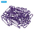 thumbnail image 3 of Uxcell Safety Pins 1.97 Inch Large Metal Sewing Pins Purple 50Pcs, 3 of 5