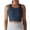 Navy, variant on REORIAFEE Yoga Tank Tops for Women Sleeveless Tops Crewneck Tanks Quick Dry Crop Shirts Solid Color Pullover Shapewear Wide Strap Vest Summer Going Out Fashion Clothing Green