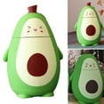 thumbnail image 2 of Portable Avocado Glass Bottle, Heat Retaining Leak Proof Convenient To Use Cartoon Avocado Water Bottle  for School, 2 of 8