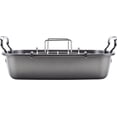 thumbnail image 3 of Nonstick Roasting Pan with Rack, 17" x 13", Gray, Durable Roaster for Oven Cooking, Ideal for Roasting Meat, Poultry & Vegetables, 3 of 4
