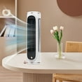 thumbnail image 2 of Hvmvliv Tower Fan Household Vaneless Tower Fan Small Table Fan Silent High-Speed Wind Office Desktop Mini Portable Small Tower Fan White, 2 of 9