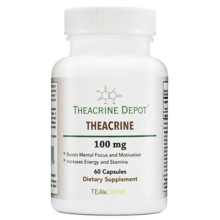 Theacrine (Teacrine) - Energy and Stamina Boosting Supplement - 100 Mg - 60