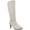 White Smooth, variant on Karen Scott Womens Hanna Padded Insole Faux Leather Knee-High Boots