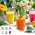 thumbnail image 3 of Bwiyojiz Home Decoration Holiday Products Count 6pcs Straw Cover 10mm Reusable Cute Drinking Topper Accessories Portable Protector Plugs Decorations Gifts for Party, Gifts for Her, Multicolor, 3 of 6