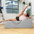 thumbnail image 6 of Avana Luvu Lounger - Elegant Chaise Lounge Chair for Yoga, Exercise, Stretching, Massage and More - High Density Foam Core, Grey, 6 of 9