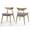 Gray/Natural Oak, variant on GDF Studio Abitha Mid Century Modern Fabric Upholstered Dining Chairs, Set of 2, Gray and Natural Oak