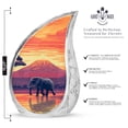 thumbnail image 2 of Mountain Elephant Canvas Urns For Human Ashes adult Female - Large Memorrial Urn For Human Ashes Adult Male - Cremation Decorative Ashes - 10 Inch, 2 of 2