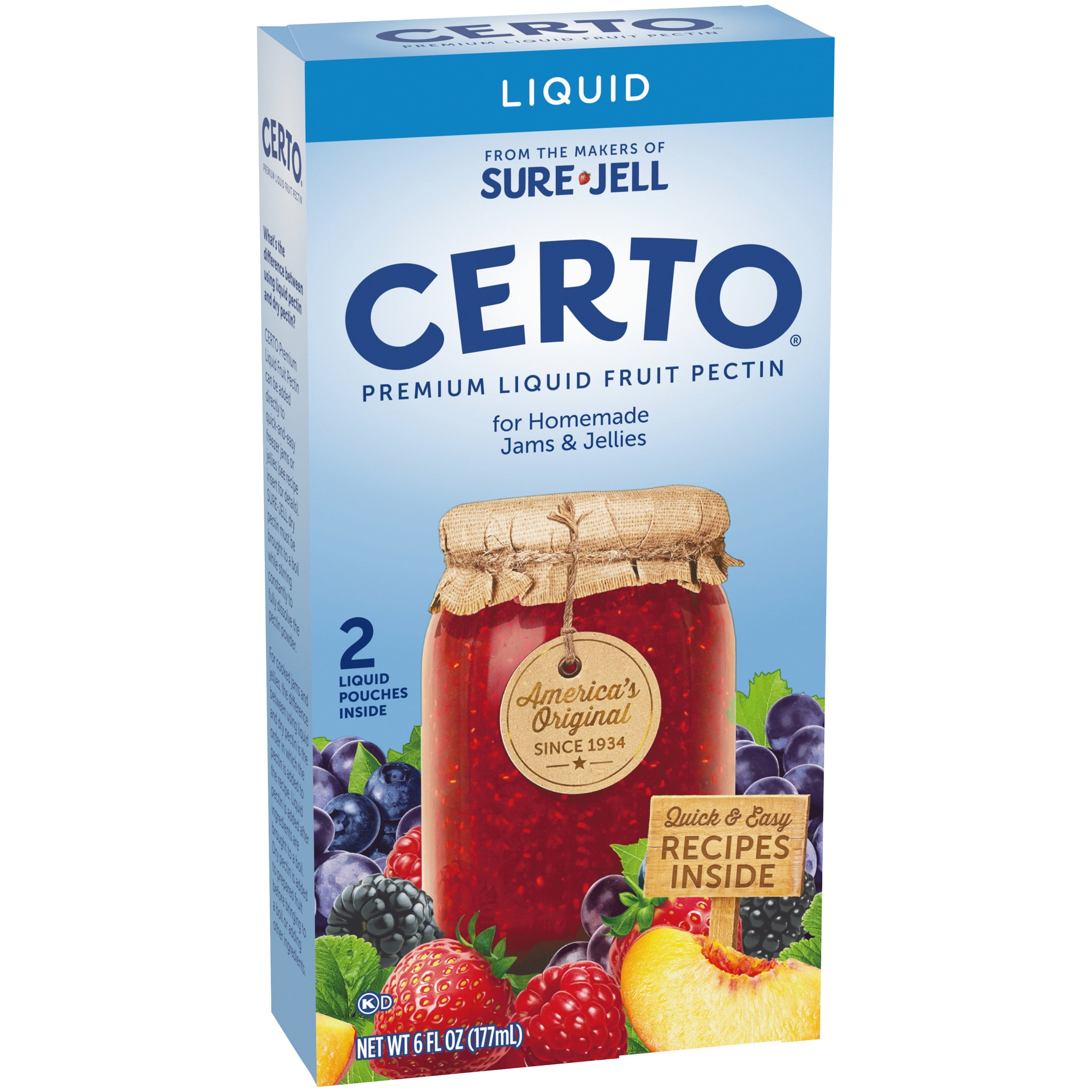 Certo Premium Liquid Fruit Pectin 2 Ct