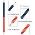 thumbnail image 3 of 24 Pieces Red and Blue Colored Pencils Double Ended Checking Pencils Bulk Pre Sharpened Erasable 2 HB for Checking Map Coloring Tests Grading for Office Teacher, 3 of 6