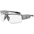 thumbnail image 2 of Ergodyne SkullerzÂ® Dagr Safety Glasses // Sunglasses, Matte Gray, Clear Lens, 2 of 3