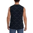 thumbnail image 4 of Gaeub Black Fish scales Men's Sleeveless Muscle Shirts Workout Tank Tops, Odor Protection and Comfortable - Large, 4 of 8
