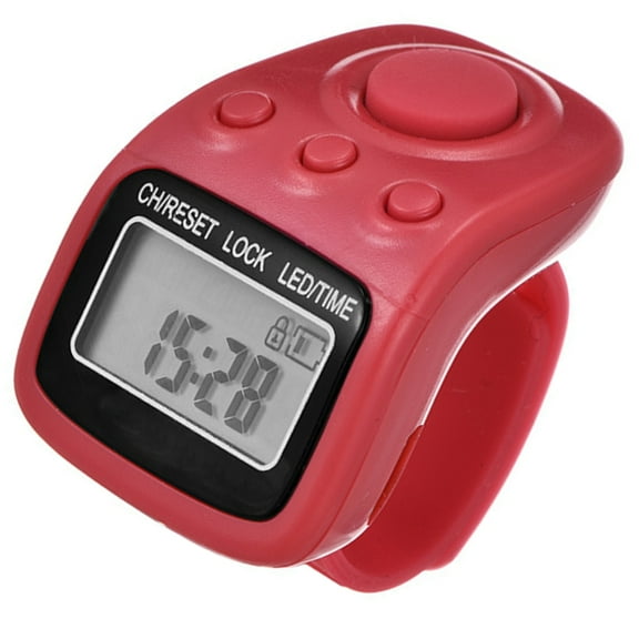 Osdhezcn Finger Counter 6 Digits Digital Tally Counter Clickers Tasbeeh Counter with Case