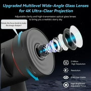 LED Star Projector, Space Planetarium Projector, Speaker Galaxy Projector, Moon Lamp for Bedroom(Black)