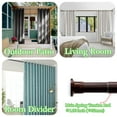 thumbnail image 5 of Room Divider Spring Tension Curtain Rod 28 to 43 inches,Adjustable Shower Curtain Rods,No Drilling,Closet Telescopic Rods,Expandable Balcony Tension Pole,Brown, 5 of 8