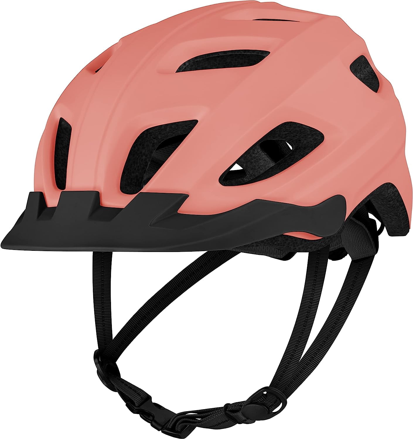 Adult Bike Helmet with LED Safety Light Adjustable Dial & Removable Visor - Adjustable Bicycle Cycling Helmet for Men & Women