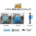 thumbnail image 5 of Animal Crossing Kids Twin Bed in a Bag, Comforter Sheet Set and Bonus Tote, Blue, Nintendo, 5 of 10