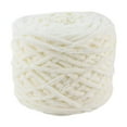 thumbnail image 1 of Hilo de chenilla grueso hecho a mano para decoración del hogar, cómodo y grueso, para mantas, bufandas, tejer a mano, hacer crochet y hacer peluches. Blanco, 1 of 8