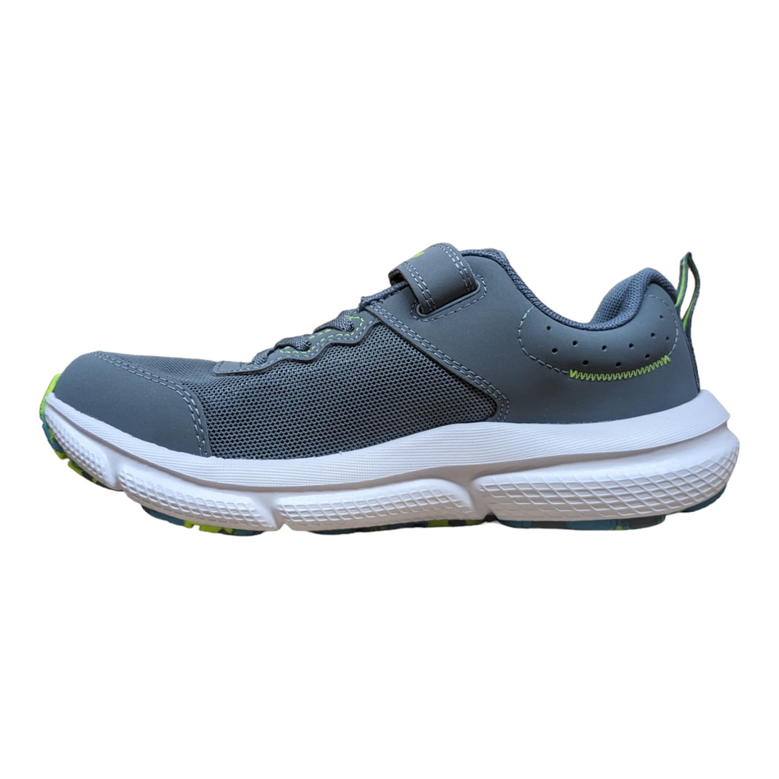 Under Armour Kid's BPS Assert 10 AC Sneakers (Grey/Green, 1 Under Armour Kid's BPS Assert 10 AC Sneakers (Grey/Green, 1