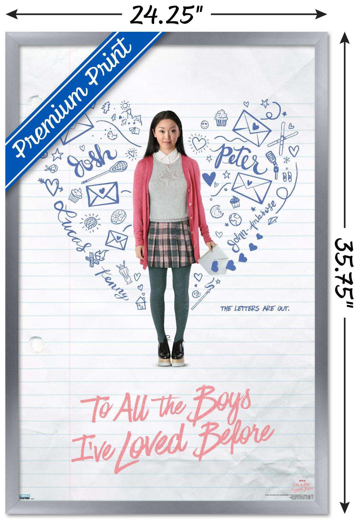 Netflix To All the Boys I've Loved Before - Key Art Wall Poster, 22.375" x 34", Framed