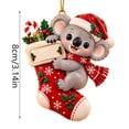 thumbnail image 3 of Clearance! Koala Christmas Stocking Ornaments, Christmas Decorations for Tree, Cute Forest Animal Christmas Decor for Home, 3 of 7