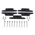 thumbnail image 1 of MYG 5x Yacht Deck Dock Rope Cleat / Deck Cleats 4\" in Black, 1 of 10