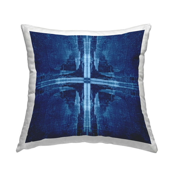 Stupell Industries Dark Geometric Quadrants Decorative Printed Throw Pillow Design by El Perkin.