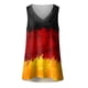 thumbnail image 2 of Playeras,Blusas y Tops,Ropa para Mujer Camisetas de tirantes Camiseta sin mangas con cuello en V y estampado casual para mujer (Red, L), 2 of 5