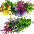 thumbnail image 5 of Outdoor Artificial Fake Flowers UV Resistant No Fade Boxwood Faux Plastic Shrubs Plants for Garden Patio Porch Window Box Home Wedding Farmhouse Hanging Décor, 5 of 5