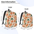 thumbnail image 3 of Lsque Autumn Pumpkins Pattern Canvas Daypack, Durable Backpack, High-quality Versatile Backpack,Vintage Compact Backpack-Medium, 3 of 6