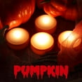 thumbnail image 4 of EFEMF-LED Pumpkin Lights with Remote and Timer, Battery Operated Bright Flickering Flameless Candles for Pumpkin Decor, Jack-O-Lantern Halloween Party Decorations,Orange Color, 4 Pack, 4 of 4