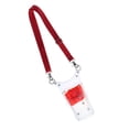 thumbnail image 1 of HILABEE Plastic Professional Barber Cutting Shear Scissors Bag Holder Pouch Clear Red, 1 of 9