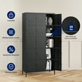 thumbnail image 5 of AUHUP Metal Locker for Employees with lock, Industrial Steel Storage Locker for School Gym Home Office Staff, Black-15 Doors Metal Storage Cabinet, 5 of 10