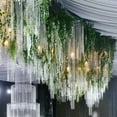 thumbnail image 5 of Faux Rattan Hanging Flower String Wisteria Vine for Wedding Home Decor Realistic Artificial Greenery for Festivals Events, 5.9ft, 5 of 6