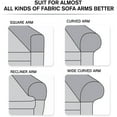 thumbnail image 4 of Stretch Couch Arm Covers, Breathable Armrest Covers for Sofas and Chairs Arm Covers Keep Home Clean, Scratch-Resistant Sofa Arm Covers Protect and Decorate Your Sofa, 4 of 4