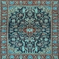 thumbnail image 1 of Ahgly Company Indoor Square Persian Light Blue Traditional Area Rugs, 7' Square, 1 of 4