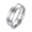 Silver, variant on Couple Rings For Women Men Stainless Steel Simple Wedding Bands Matte Surface