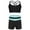 A Light Blue, variant on inhzoy Kids Girls 2PCs Athletic Tracksuits Raceback Crop Top with Shorts Gymnastic Workout Dancewear Activewear A Lavender 12