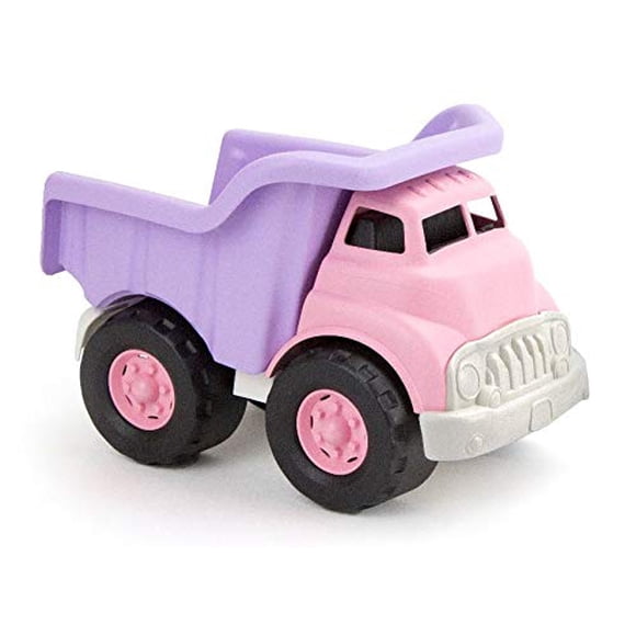 Juguete infantil Dump Truck Green Toys, rosa y morado, CB Pretend Play