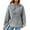 Gray, variant on Hoodies for Women Pullover Waffle Cat Graphic Print Long Sleeve Round Neck Drawstring Loose Hooded Sweatshirts with Pocket, Size S-2XL