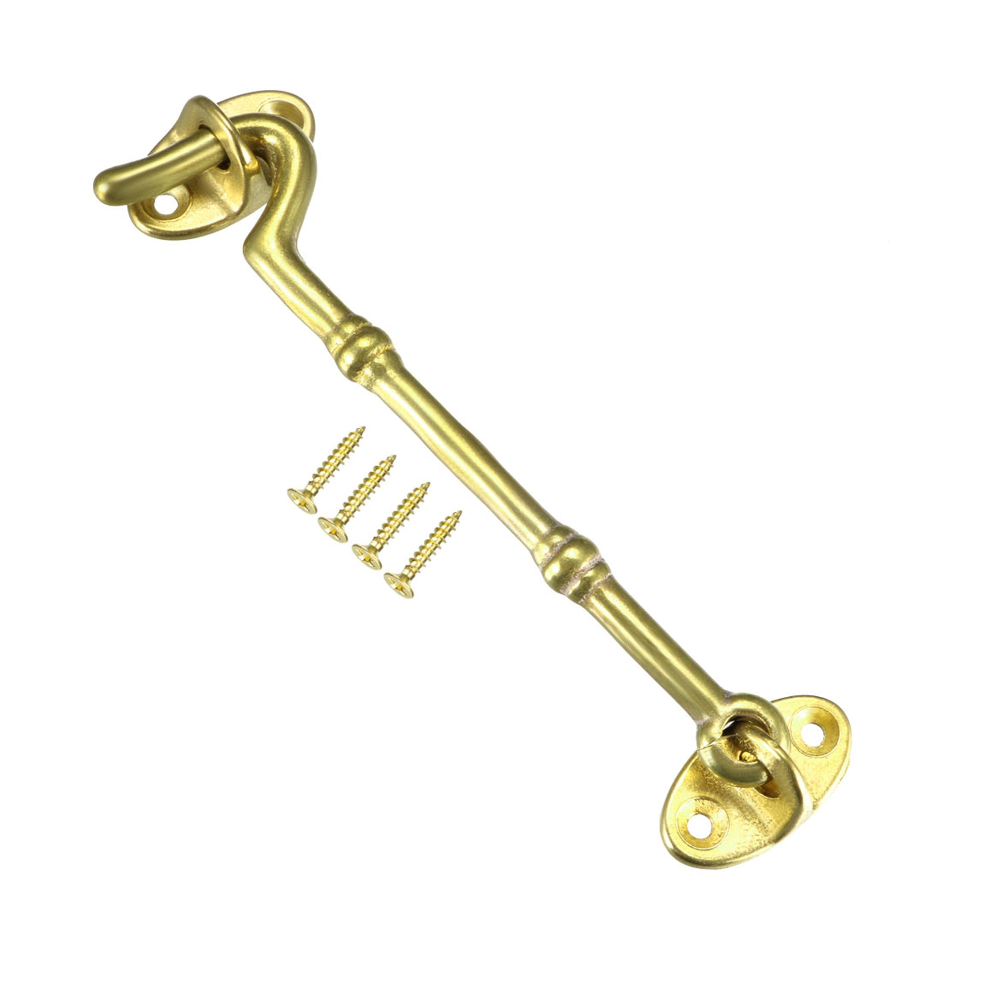 4.7" Cabin Hooks Eye Latch Door Gate Swivel Window Brass Hook with