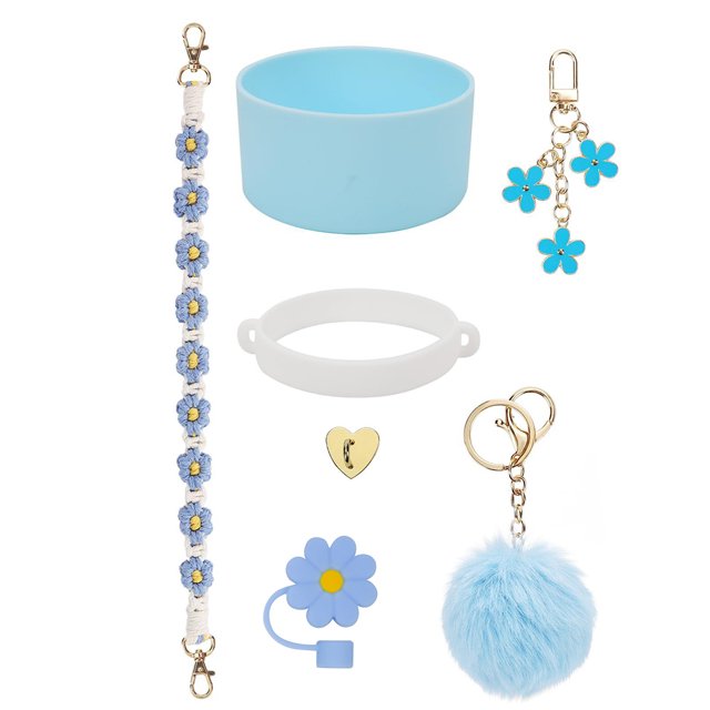 Lindos Charmet Charms Siliocne Boot 7pcs Accessy Set para Cup Incluye