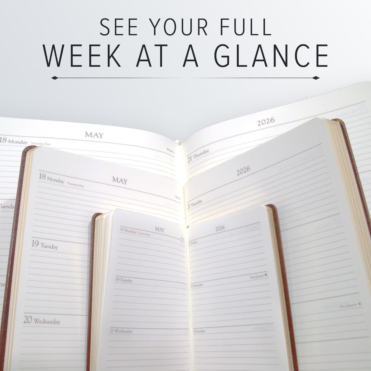 Gallery Leather Desk Weekly Planner 2026 - Acadia Hope - 8x5.5"