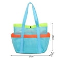 thumbnail image 7 of KMSS 1PCS Mesh Beach Bag Tote Shower Storage Bag for Vacation/Travel & Beach Essentials, 7 of 7