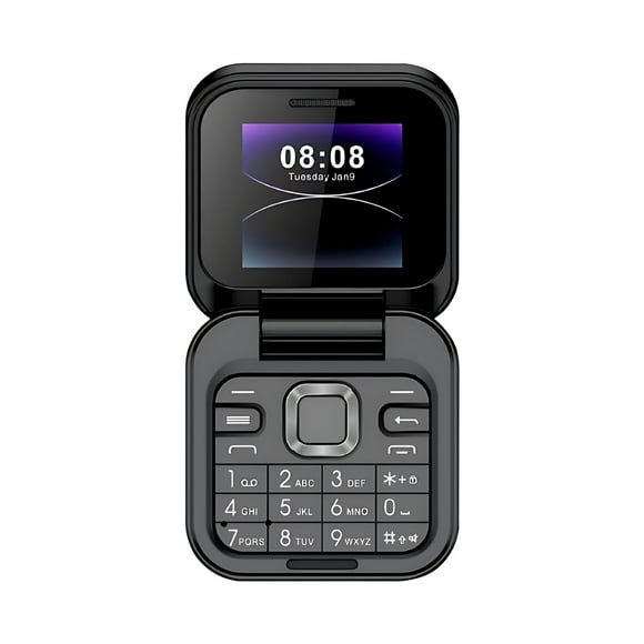 LongLiYi 2G Unlocked Senior Cellphone, Flip Phone with 2 SIM Cards Standby, One Key Quick Dial Small Display Phone for Elderly