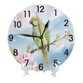 thumbnail image 2 of Zhmjortal 10 Inch Bird And Flower Pattern pattern Wall Clock Silent Non Ticking Round Clock Battery Operated Fruit Clock Farmhouse Wall Clock for Living Room Kitchen Bedroom Office Decoration, 2 of 7