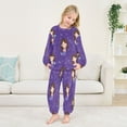 thumbnail image 5 of Fluffy Pajamas Set Fuzzy Winter Warm Pj Sets Pullover Tops and Long Pants Brown Hair Mermaid X-Large, 5 of 8